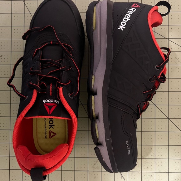 Reebok memory tech massage black athletic shoes 8 M - Picture 4 of 12